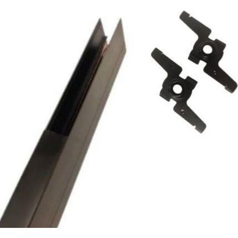 Kit Rail Magnétique en Saillie 2M + Fixations - SILAMP