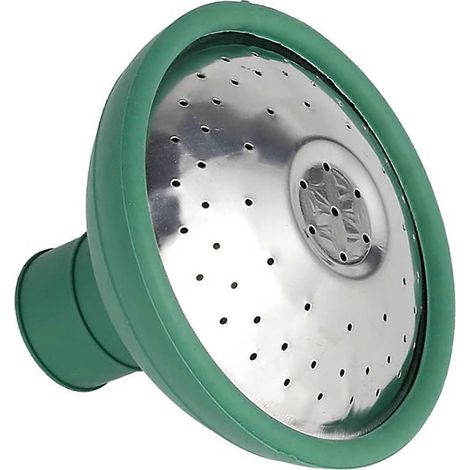 Tête d'arrosoir universelle en plastique antichoc, compatible avec de nombreux arroseurs de jardin, verte. (1/5)