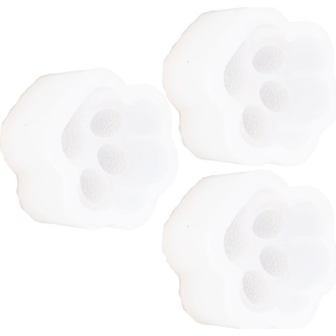 Ce lot de 3 moules en silicone en forme de pattes de chat comprend des pattes de chat en silicone très élastique offrant une large gamme d'utilisations, notamment la fabrication de colliers, de porte- (1/5)