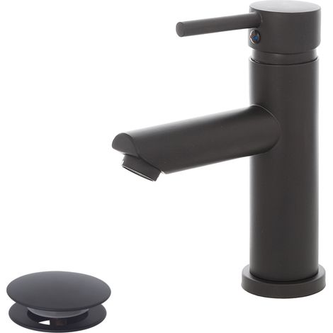 MISCELATORE LAVABO YORK NERO OPACO (1/5)