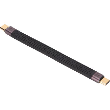 Câble de données USB 3.1 Gen3 flexible court à double extrémité, 40 Gbit/s, avec connecteurs FPC de type C mâle et mâle, pour ordinateur portable, avec charge rapide PD.