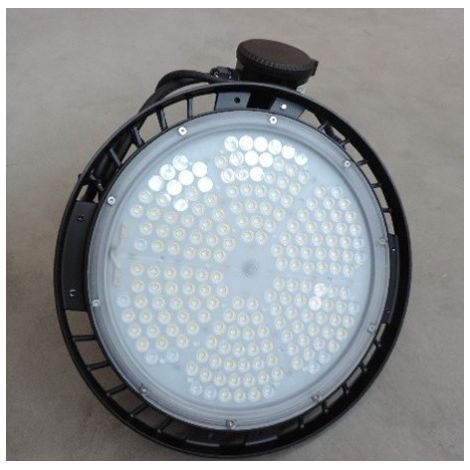 Luminaire suspendu LED 150W HIGHBAY noir Ø 296mm 5000K 21850lm 230V dimmable à detection HF 60° IK10 IP65 AIRIS LW15V4W60NS (1/4)
