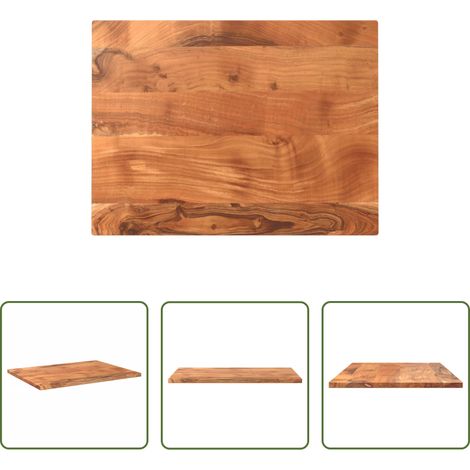 vidaXL Tablero de mesa rectangular madera maciza acacia 70x50x3,8 cm (1/5)