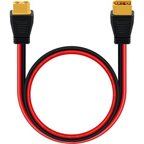 Câble Extension XT60 Mâle vers Femelle 12AWG Rallonge de Câble XT60 pour RC Battery, Portable Power Station, Battery Pack (2 m) (1/5)