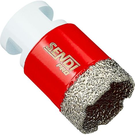 Scie cloche diamantée 35 mm pour grès cérame et carrelage M14 dry sendi PRO