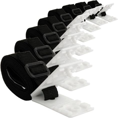 Set de 8 Sangles de Maintien Sangles et Clips de Fixation pour Les enrouleurs Accessoires de Rechange pour système d'enrouleurs Mobiles, bâches et couvertures de Piscine (1/5)