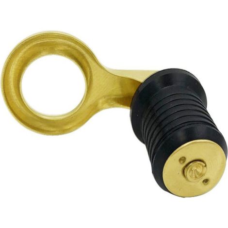 Bouchons d'eau en laiton à anneau de traction de 1 pouce et 1-1/4 pouce pour usage marin et nautique. Bouchons de vidange de cale en laiton à anneau de traction de 1 pouce.