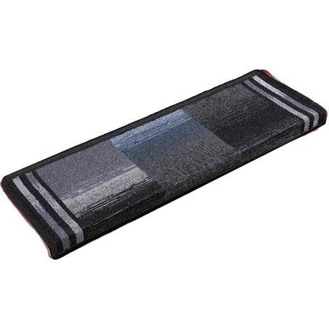 Tapis d'escalier autoadhésifs 5 pcs,Marches d'escalier 65x21x4 cm Noir et gris CFW155744 (1/5)