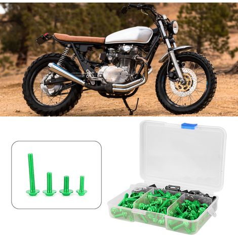 177-teiliges Motorradschrauben-Verkleidungsschrauben-Set, universell M5/M6, passend für Yamaha Sportmotorräder, Grün (1/5)