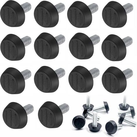 40Pcs Furniture Leveling Feet, Adjustable Furniture Levelers, Screw Leveling Feet, Round Base, Screws for Chair Legs, Floor Protection