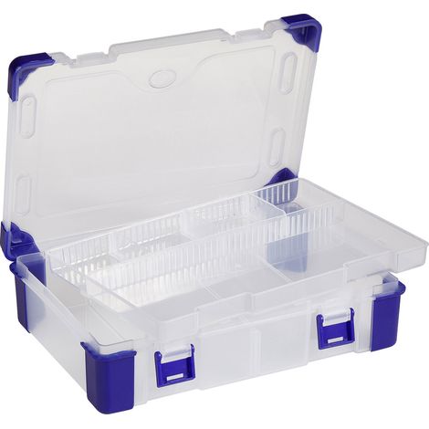 VISO  Sortimentskasten (L x B x H) 230 x 160 x 60 mm Anzahl Fächer: 9 variable Unterteilung  Inhalt