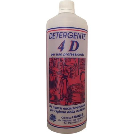 Detergente liquido "4D" generico per l'igiene della cantina 1 lt