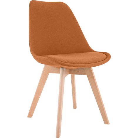 Esszimmerstuhl Linares orange Stoff (1/5)