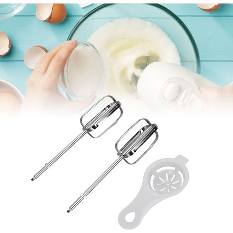 Zubehör für elektrische Mixer – 2 Paar professionelle Rührbesen aus Edelstahl 304 mit Eiertrenner – Einfache Montage und Reinigung – Kompatibel mit multifunktionalen Handmixern (1/5)