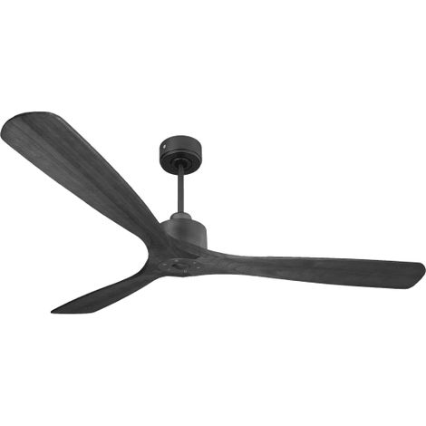 Modulo Slim Ring - Super destratificateur et ventilateur DC 166 cm noir pales bois noir idéal 30 à 60 m² (1/5)