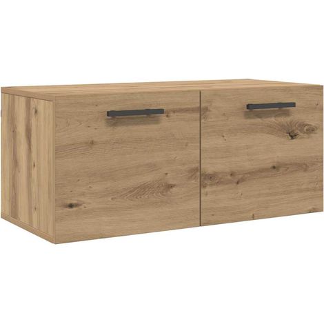 Maison Exclusive - Armadietto a muro rovere artigianale 80 x 36.5 x 35 cm