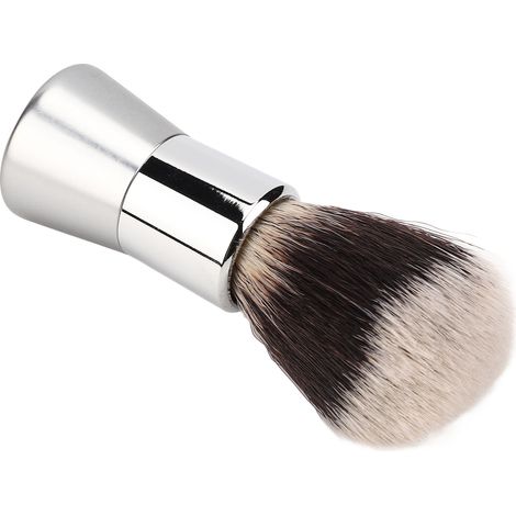 Brosse à barbe multifonctionnelle pour homme, en nylon, avec manche en métal, idéale pour le rasage à domicile, le salon ou les voyages. (1/5)