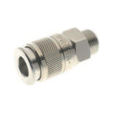 Coupleur d'air RS PRO, Filetage vers Femelle G 1/4 Mâle 1/4pouces en Laiton ( Prix pour Sachet de 2 ) (1/2)