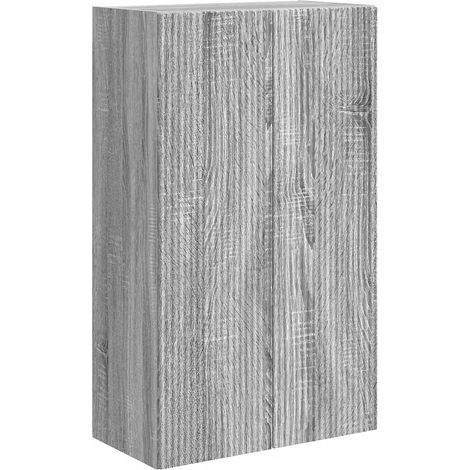 Mueble TV de pared rectangular moderno con almacenamiento práctico 59,5 x 31 x 100 cm de madera gris sonoma 020055045 (1/5)