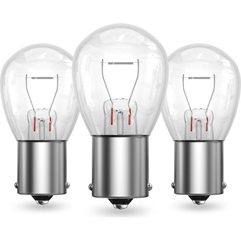 Bombilla Ba15s 32V 18W para puerta de garaje automática, regulable 2700K blanco cálido, forma estándar S25, para luz de advertencia, lámpara de señalización, luz trasera auxiliar, 3 piezas (1/5)