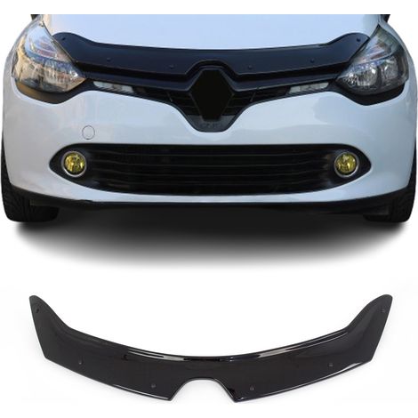Deflecteurs d'air Capot de Voiture pour Renault Clio 2012-2019 Acrylique Noir