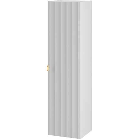 Meuble colonne de salle de bain suspendu ARCOS blanc 35 x 130 cm