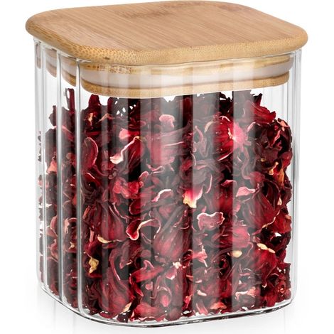 Contenitore per alimenti in vetro ermetico con coperchio in bambu 750 ml 232941982 (1/5)