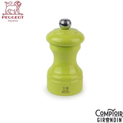 Peugeot Molinillo de Pimienta Manual Madera Lacada Pistacho (1/3)