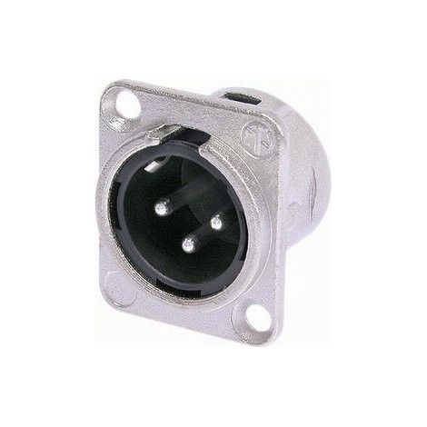 Base XLR Macho 3Pin Tipo D NC3MDL1