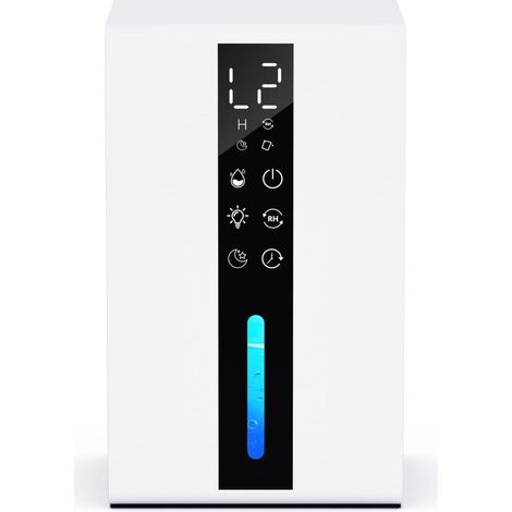 Déshumidificateur d air Électrique 1800ML 7 Lumières de Couleur 48W transportable pour Bain Chambre (1/2)