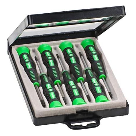 KWB 146400 Set di 7 cacciaviti di precisione nero verde (1/5)