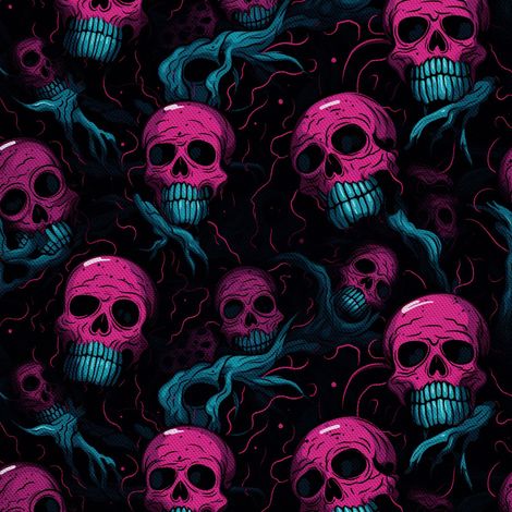 Tela decorativa para exteriores Oxford - Motivo de calavera I DX4841 (1/5)