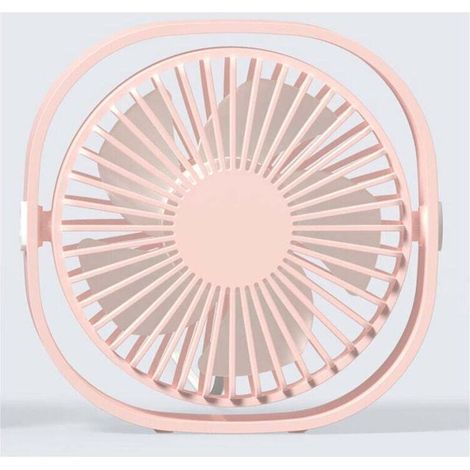 KZQ Tragbarer, leiser USB-Ventilator mit 3 einstellbaren Geschwindigkeitsstufen und 360°-Drehfunktion für Zuhause, Büro und Schlafzimmer