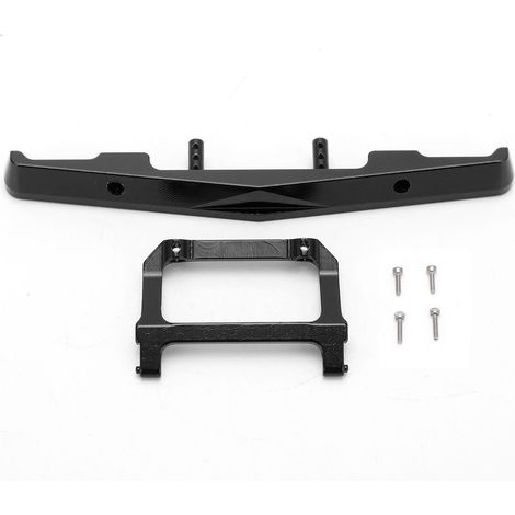 Pare-chocs avant RC en alliage d'aluminium pour AXIAL SCX24 C10 1/24, pièce de rehausse noire pour voiture télécommandée (1/5)