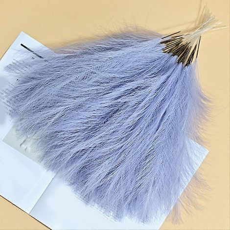 Künstlicher Pampasgras-Strauß, rote Rose aus künstlichem Pampasgras (1/5)