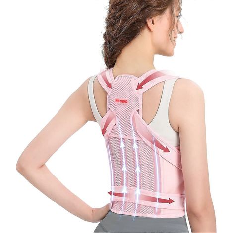 Ceinture lombaire et correcteur de posture pour femmes et hommes, redresseur de dos, correction de la scoliose et de la cyphose, douleurs dorsales, correcteur de colonne vertébrale (1/5)