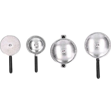 1:12 Miniature Casserole en Métal Argenté pour Cuisinière de Maison de Poupée - Accessoires de Cuisine Jouet (1/5)