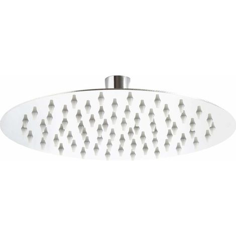 Shower Head Round 20 cm Rain Shower Head Rain Shower Head Stainless Steel (1/5)