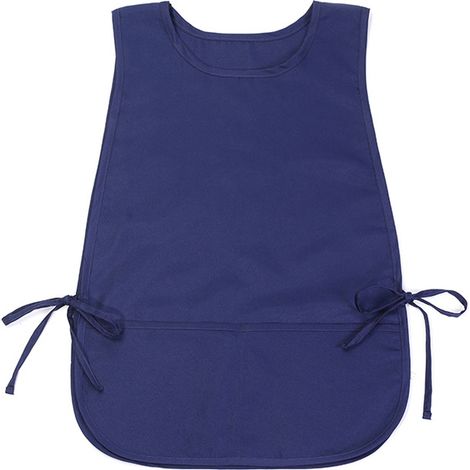 Tablier de cordonnier, double poches, tablier réversible classique, bleu marine, (1/5)