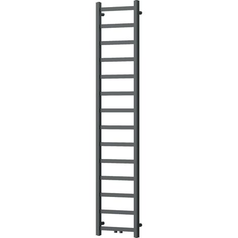 Radiateur de salle de bains Mexen Bolt 1800 x 400 mm, 406 W, anthracite - W126-1800-400-00-66 (1/3)