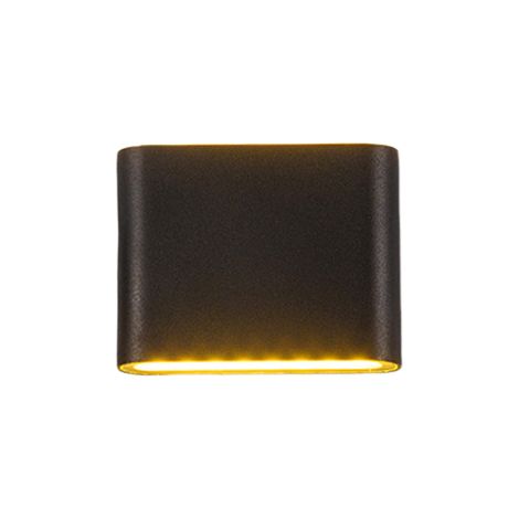 6W Badezimmerspiegel-Frontleuchte, LED-Spiegelwandleuchte, Schwarz, warmweißes Licht