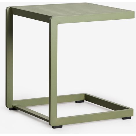 Mesa auxiliar para jardín cuadrada 40x40 cm en aluminio Dulem SKLUM (1/5)