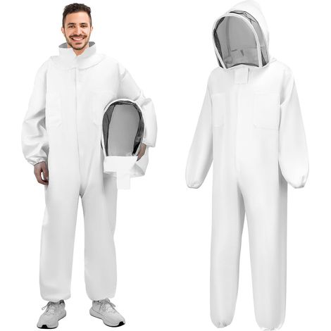 Combinaison d'apiculture XXL, veste d'apiculteur avec voile, pour la prévention professionnelle des piqûres d'abeilles