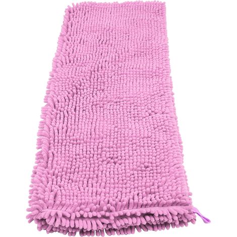 Serviette pour animaux en fibre chenille, ultra absorbante, couverture pour chien, douce, à séchage rapide et lavable (rose pâle) (1/5)