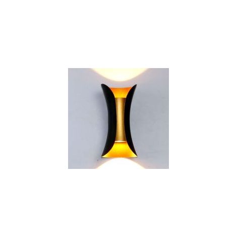 Applique murale intérieure moderne 10W, applique extérieure à éclairage haut/bas, applique en métal, blanc chaud 3000K, décorative pour chambre, maison, couloir, salon (1/5)