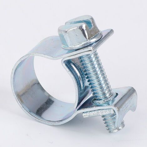 Collier de serrage fileté pour tuyau de carburant (10-12 mm) pour tondeuses à gazon, machines de jardin, cyclomoteurs et motos. (1/3)