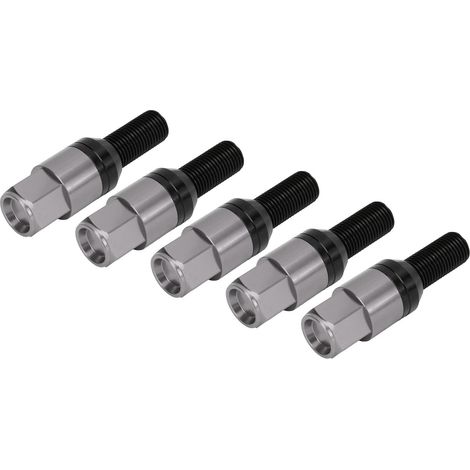 Lot de 20 boulons de roue M14x1,5 à siège conique, écrous de roue coniques, accessoires automobiles universels en titane (1/5)