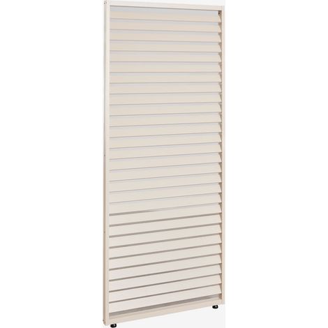 Pack de 4 panneaux latéraux pour pergola bioclimatique en aluminium avec lames Druvia SKLUM Tapioca Beige (1/5)