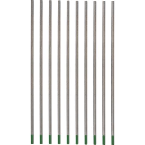 Lot de 10 électrodes TIG WP pointe verte, aiguilles 3,0 x 150 mm, accessoires de soudage professionnels (1/5)