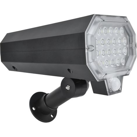 Lampadaire Solaire Jardin 22LED Détection Humaine 160° Rotation Automatique Éclairage Extérieur Murale (1/5)